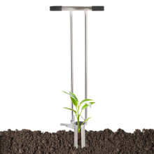 Bulb Planter Tool with Long Handle, Garden Weeder, Sod Plugger, Durable, Stainless Steel – 7 cm