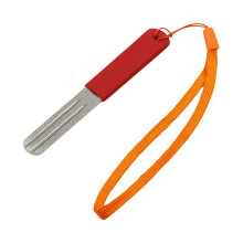 Grinding Tool Portable DoubleSided Fishing Hook Grinding Stone Fishhook Sharpening Whetstone Red