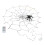 LED Spider Web Lights with Remote Control, Waterproof Warm White 2