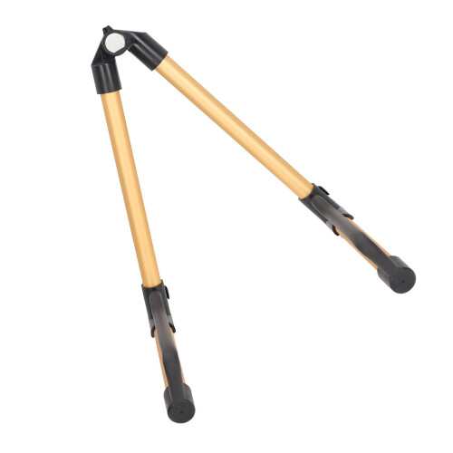 Adjustable Metal Foldable Guitar Stand for String Instruments Gold 2