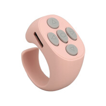Smart Ring Controller Pink Bluetooth 5.3 for TikTok and E-Books