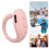 Portable Bluetooth Camera Remote Pink with App Support Long Battery 11