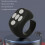 Black Smart Ring with Bluetooth 5.3 for Remote Control & Page Turning 3