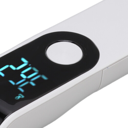 Infrared Handheld Thermometer, Digital Forehead Gun, White, ABS 2