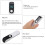 Infrared Handheld Thermometer, Digital Forehead Gun, White, ABS 10