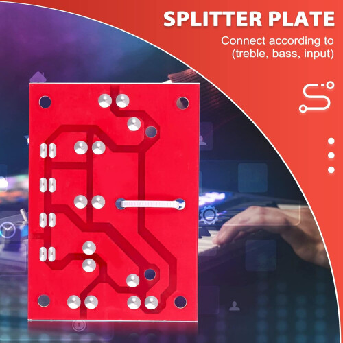 YLY2088 Audio Frequency Divider 400 W Adjustable 2 Way Crossover Filter Full Range Treble Bass Frequency Divider Ref: 1496 2