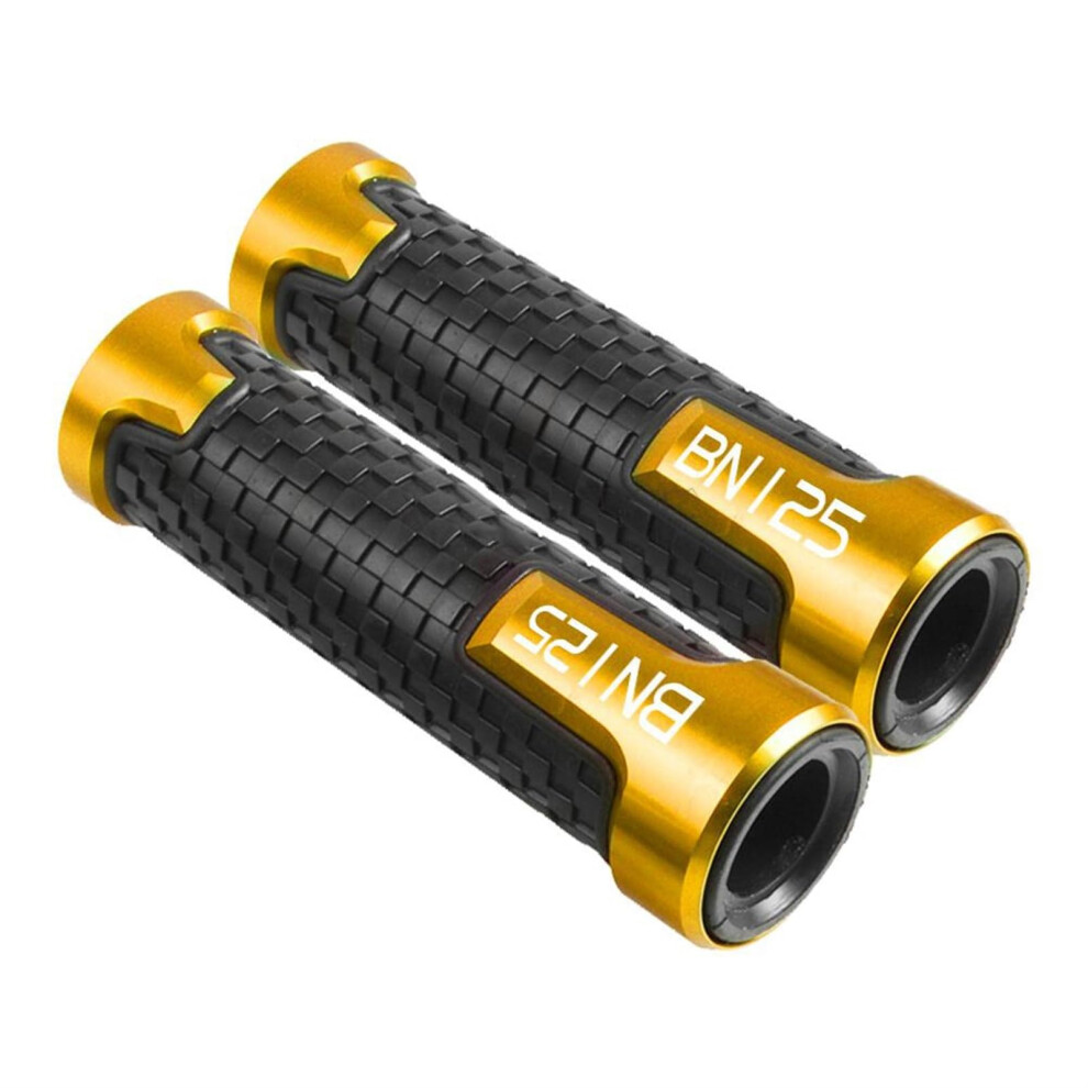 Motorcycle Handlebar Grips Cnc Aluminum Antislip Throttle Grip For Benelli Leoncino Trk502x Gold 9189345376153