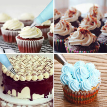72 Stück Kuchenverzierungs-Set Professionelles Cupcake DIY Backwerkzeug-Set