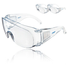 Xpect 8110 Safety Goggles For Glasses Wearers For Construction, Lab, Workshop Pack of 3