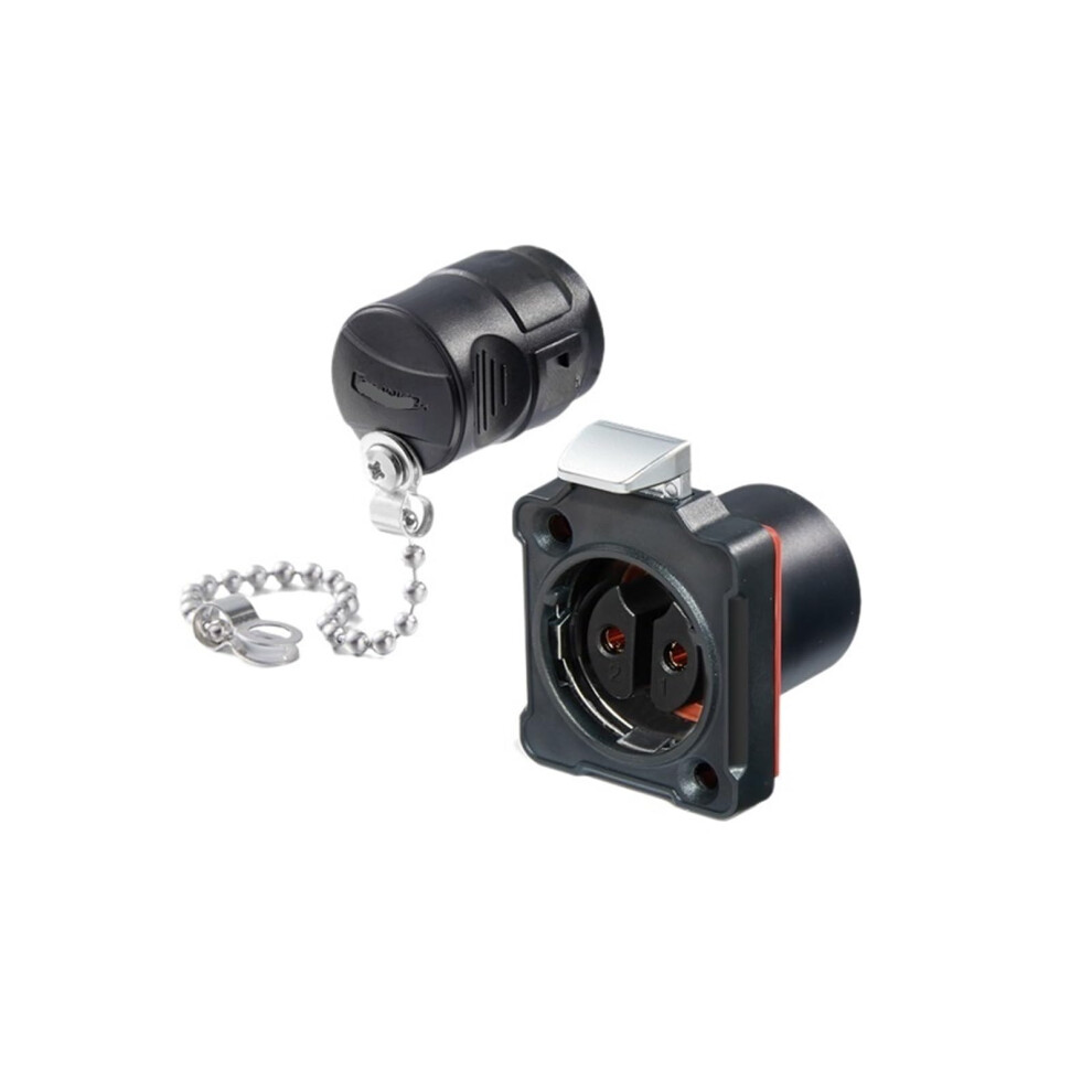 25A 2Core Aviation Plug With Plastic Flange Female Power Connector, Secure Locking Design 9189345376283