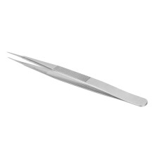Precision Tweezers Ultra Fine Tip Stainless Steel AntiSlip Corrosion Resistant for Lab Work 1.5oz