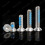 Countersunk Steel Hex Socket Screws with Blue Patch Lock Screw (M3 x 14 mm) 2