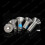 Countersunk Steel Hex Socket Screws with Blue Patch Lock Screw (M3 x 14 mm) 5