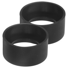 2Pièces Couvre-Oculaires En Caoutchouc Noir Accessoires De Microscope