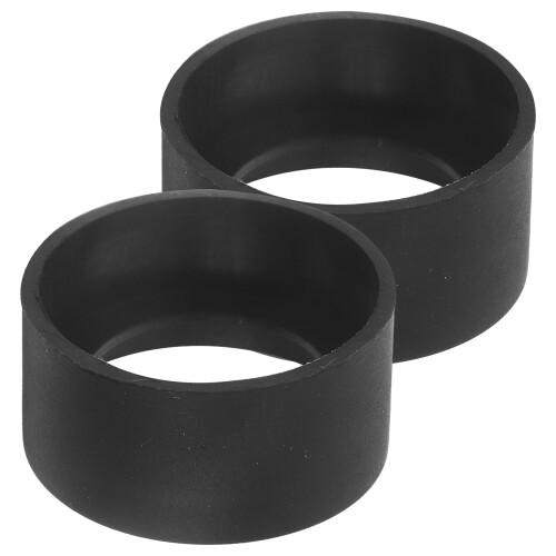 2Pièces Couvre-Oculaires En Caoutchouc Noir Accessoires De Microscope
