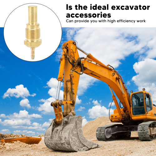Water Temp Sensor Brass Replacement for Excavator Caterpillar E70, E200B 2