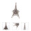 Lot De Transparent Tour Eiffel 3D Décoratif 5