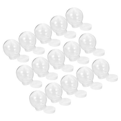 sphères de neige 15 pièces transparent, kit diy remplacement