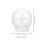 sphères de neige 15 pièces transparent, kit diy remplacement 3