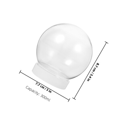 sphères de neige 15 pièces transparent, kit diy remplacement 1