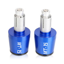 Motorcycle Handlebar End Caps 22mm Sliders Blue Black Mirror and Lever Protection for Yamaha MT15