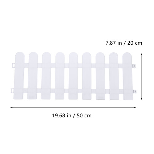 5 plastic tuinpalissade panelen met randafwerking 1