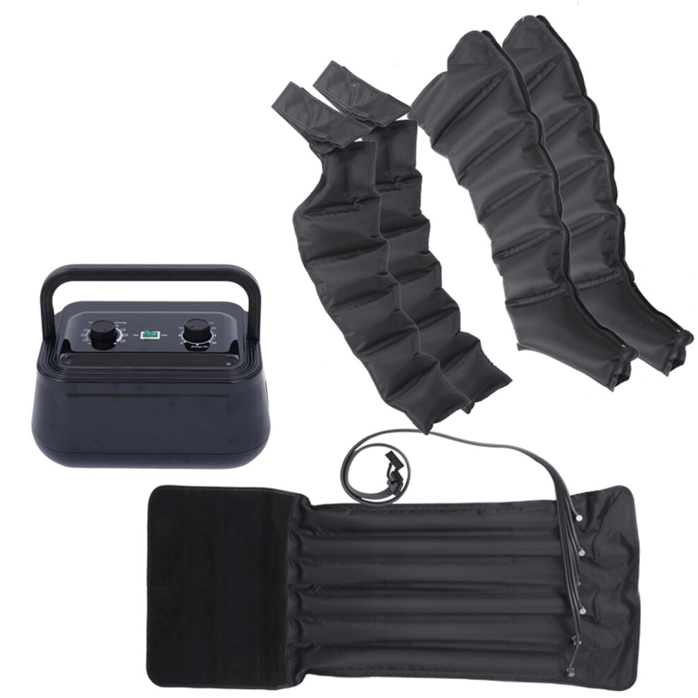 Leg Compression Massager with Air Therapy for Pain Relief and Circulation Boost, Adjustable Fit