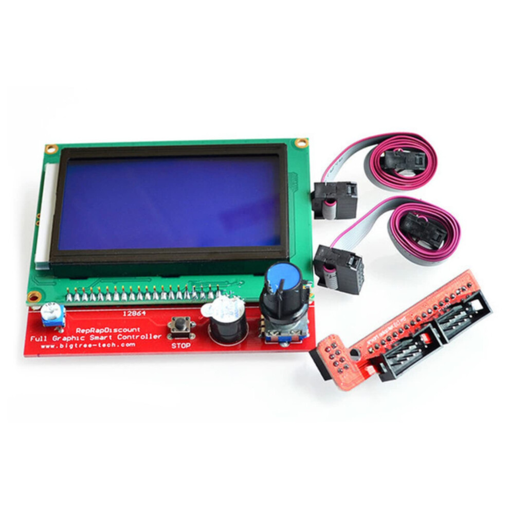 1 Set Lcd12864 Ramps 1.4 Liquid Crystal Smart Controller Repap Module For Circuit 9347817117172