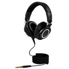 DJ-Kopfhörer faltbar über Ohr-Stereo-Headset-Überwachung-Schwarz