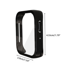 Dustproof Bumper-Screen Protector for Watch SE Housing PC-Black