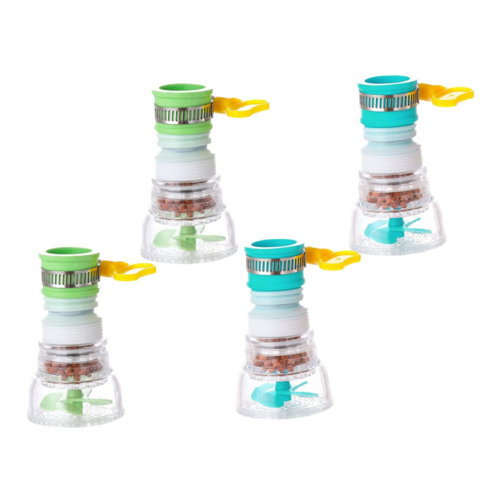 4 Pieces Rotatable Faucet Nozzle With Filter, Splashproof, Compatible 9347817117462