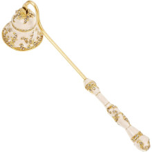 Retro Bell Candle Snuffer LongHandle Metal Candle Tool Wick Flame Snuffer Decorative Gold Finish