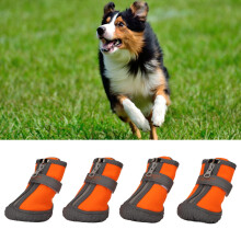 Scarpe morbide per cani con suola impermeabile e traspirante, stivali riflettenti per animali domestici, misura 5#