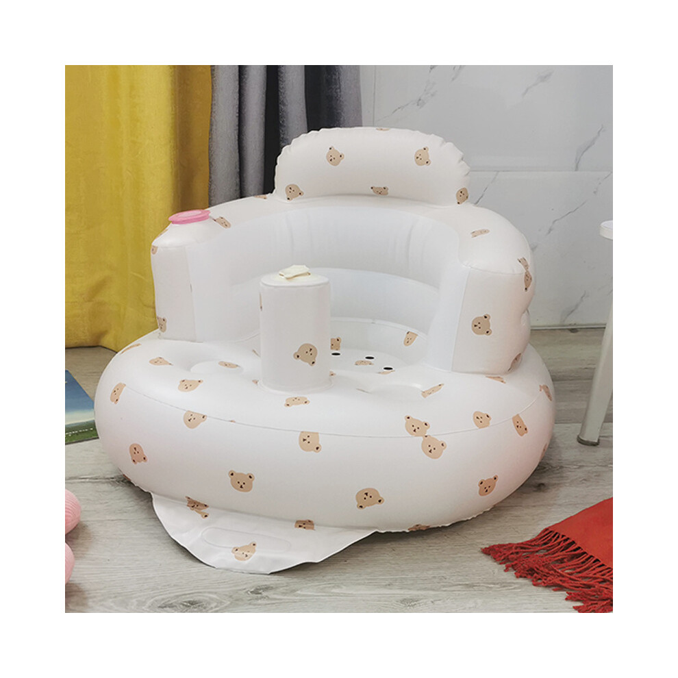 Cute Baby Inflatable Chair Foldable Leakproof PVC Soft Shower Sofa for Toddlers