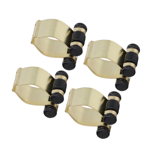 Iron Pool Cue Clips For Billiards Cue Holders, Secure Your Ropes With Ease Using Rope Clamp Solid Brass (Gold) 2