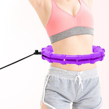 Smart Weighted Fit Hoop 24 Knots Purple for Body Sculpting Fitness Massage