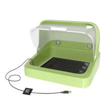 Stainless Steel Poultry Brooder with Clear Window for Consistent Temperature Bird Breeding Green
