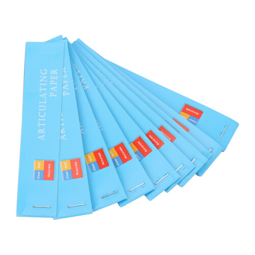 400pcs Blue Thin Dental Articulating Paper Double-Side Bite Strips for Occlusion 1