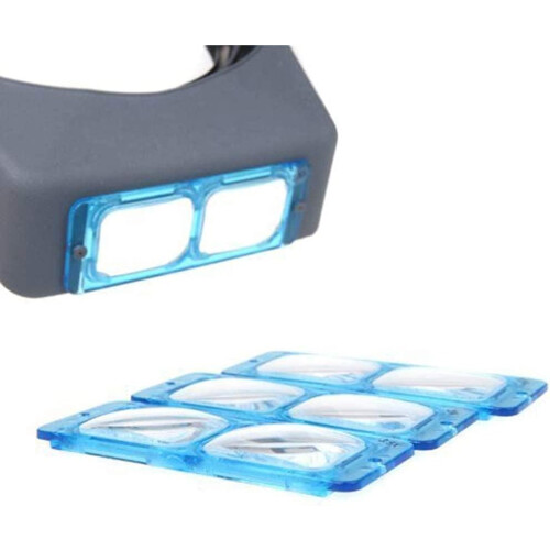 HeadMounted Binocular Magnifier 1.5X 2X 2.5X 3.5X with 4 Lenses Ref: 9111 2