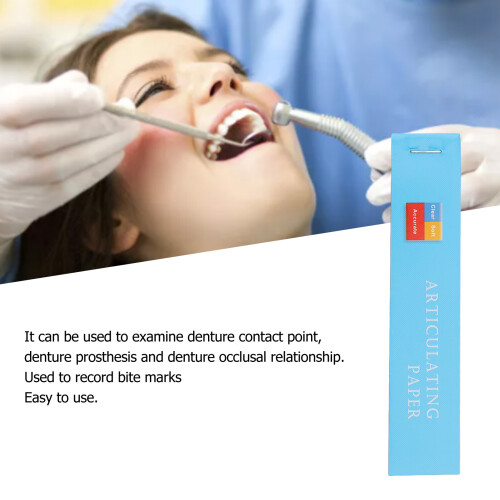 400pcs Blue Thin Dental Articulating Paper Double-Side Bite Strips for Occlusion 2