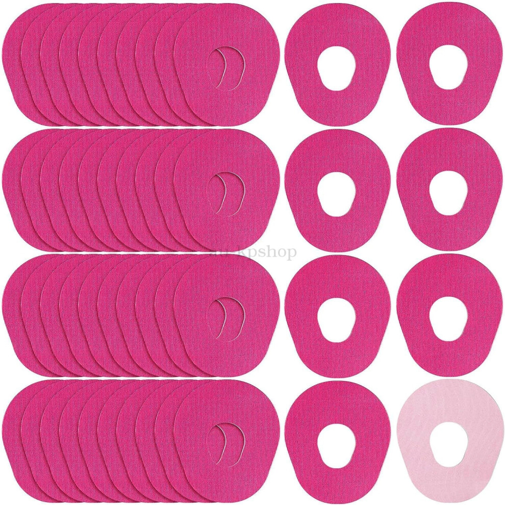 (rose, 50pcs) Non Woven CGM Patches 50pcs for Dexcom G7 Anti Slip Sweatproof Secure Adhesives