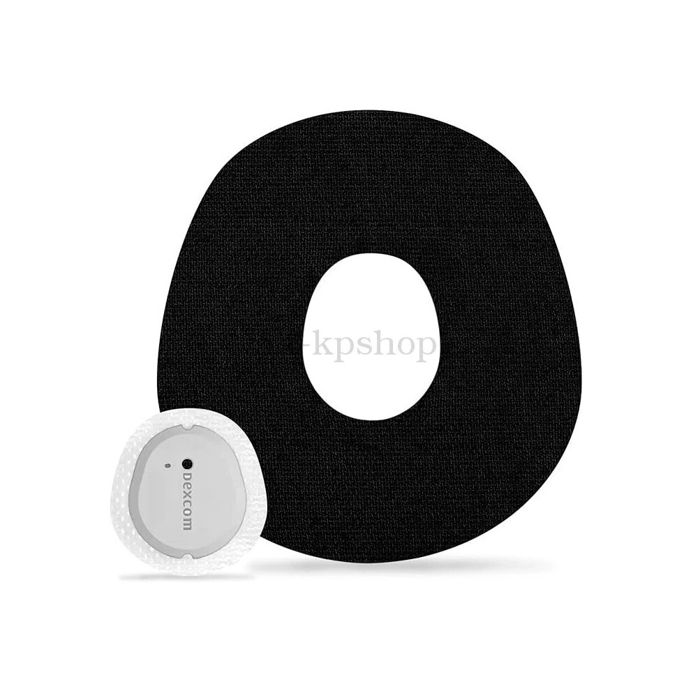 (black, 50pcs) Non Woven CGM Patches 50pcs for Dexcom G7 Anti Slip Sweatproof Secure Adhesives