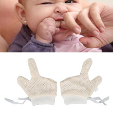 Baby Mittens Mesh Hand Gloves with Drawstring Scratch-Free Unisex for Infants L