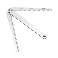 Stainless Steel Folding Weed Cutter for Fishing with Serrated Blade and Ergonomic Handle Grip