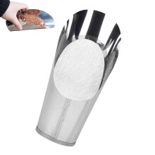 Bucket shovel, planting shovel with bucket shape, stainless steel fertilizer shovel, lightweight planting tool for home vegetable garden, mesh shovel.