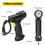 Pompa d'aria portatile per auto da 120W con manometro e luce LED, nero 5