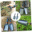 performance garden hand trowel weeding digging garden tools iron black 4