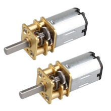 2 x N20 DC 6V 30RPM Micro Gear Motor, Speed Reducing Motor, Mini Gear Motor, Micro Speed Reduction Motor for RC Car, Robot Model, DIY Motor Toy
