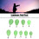 9pcs Luminous Fish Float PP Egg Bait Casting Aid for Night Fishing 10