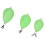9pcs Luminous Fish Float PP Egg Bait Casting Aid for Night Fishing 3